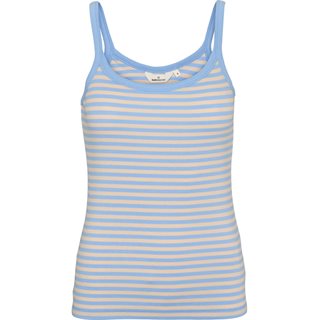 Basic Apparel - Ludmilla Stripe Strop Top - Frozen Fjord/Smoke Gray